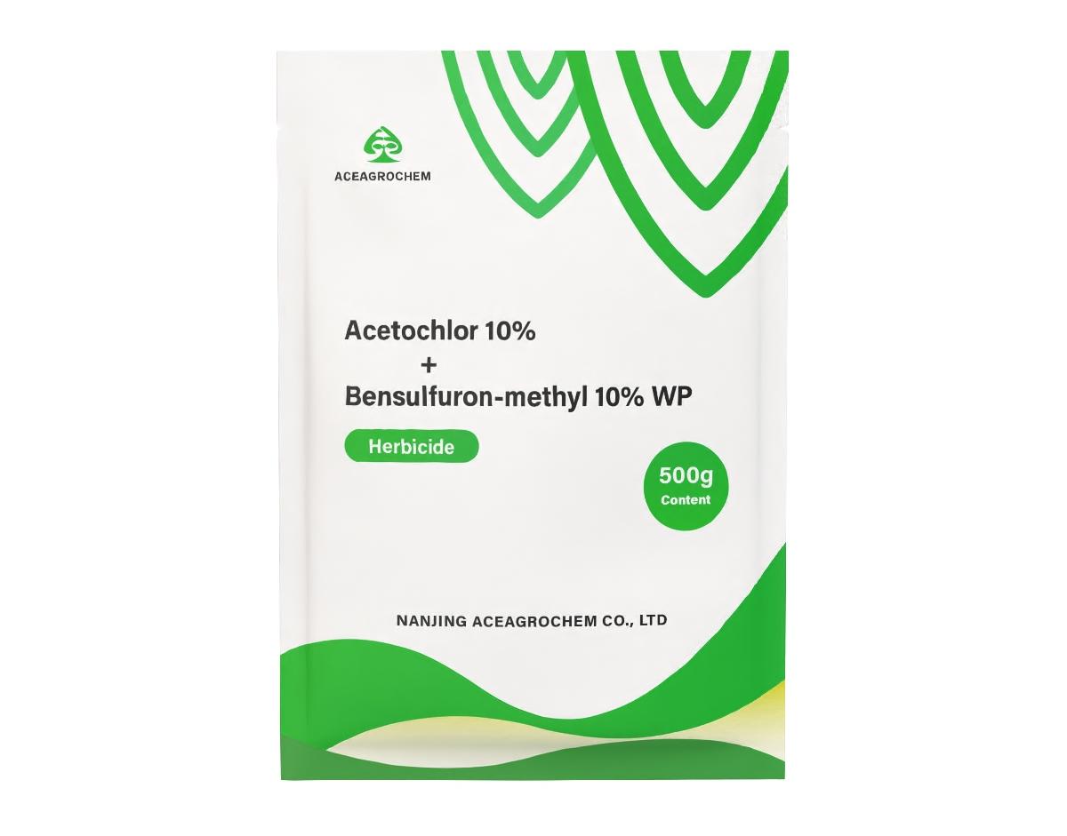Acetochlor 10% + Bensulfuron-methyl 10% WP